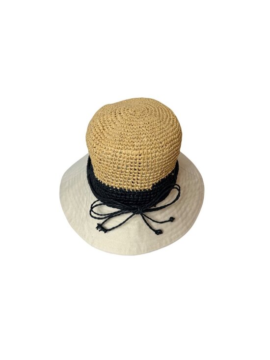 Obagi Medical Straw Sun Hat Wide Brim Beach Resort Neutral Style Coastal Vacatio main image 8